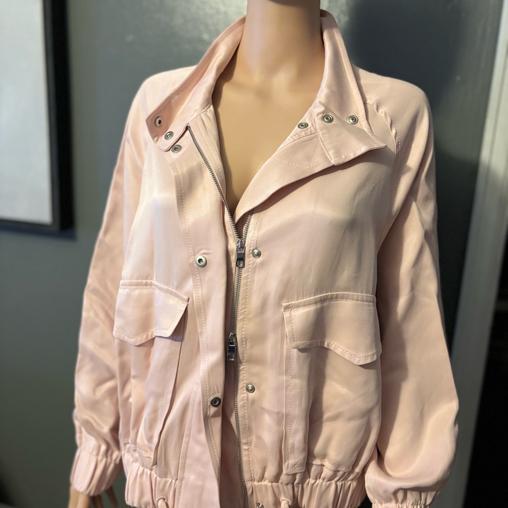 Zara Light Pink Bomber Jacket - Picture 3 of 5